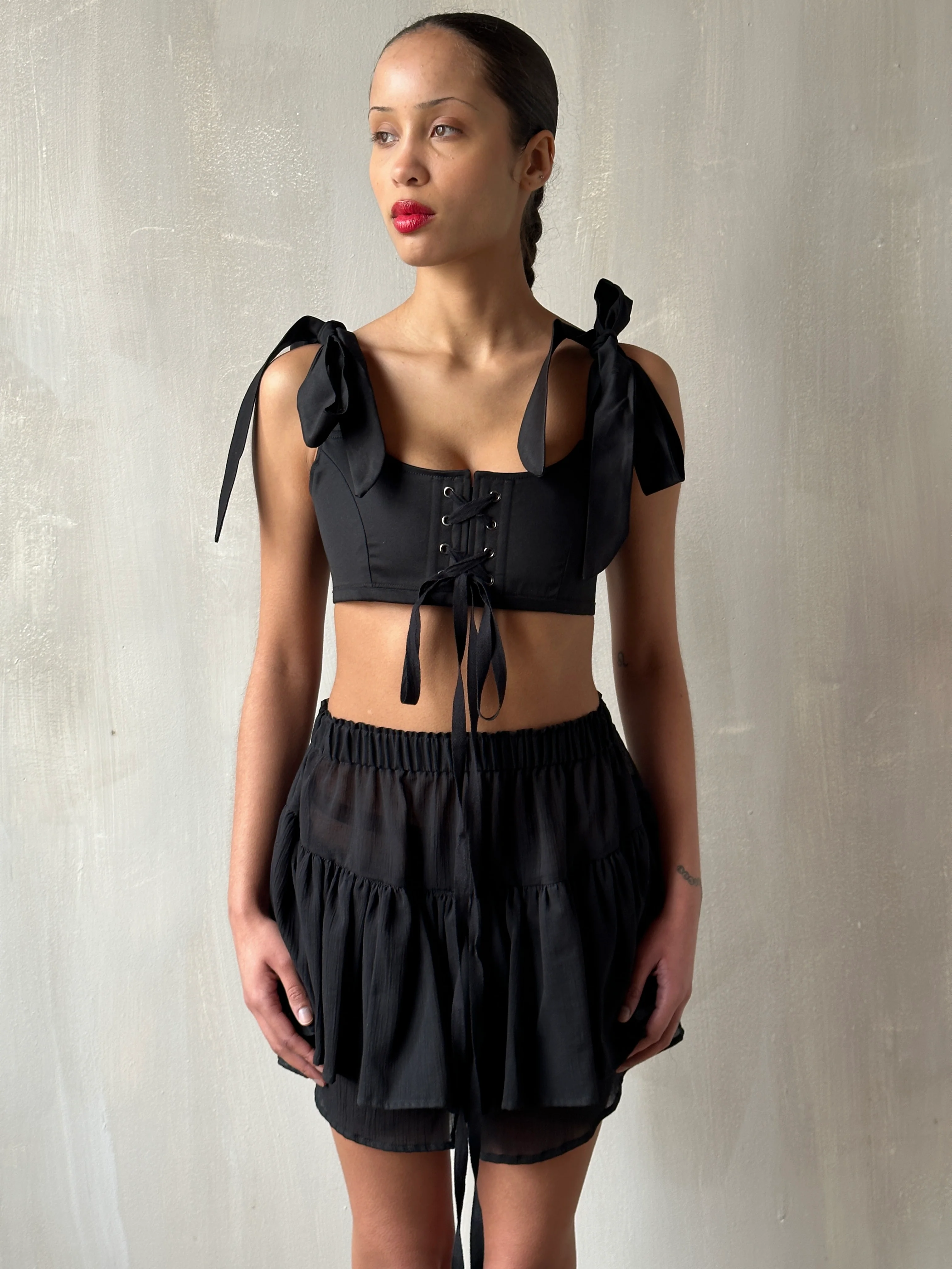 Cotton Voile Black Bloomers - Image 6