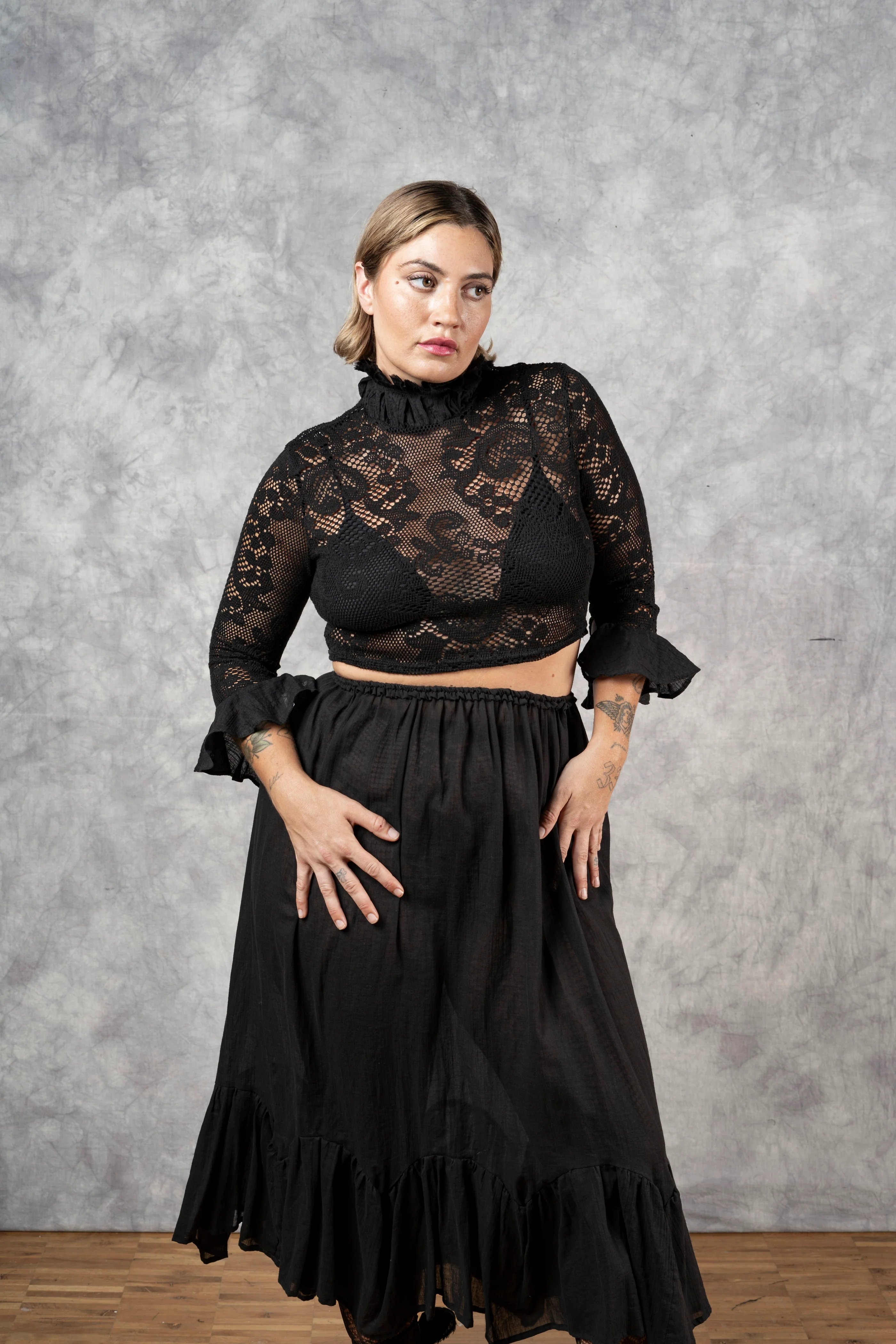 Semi-Sheer Petticoat Skirt - Image 3