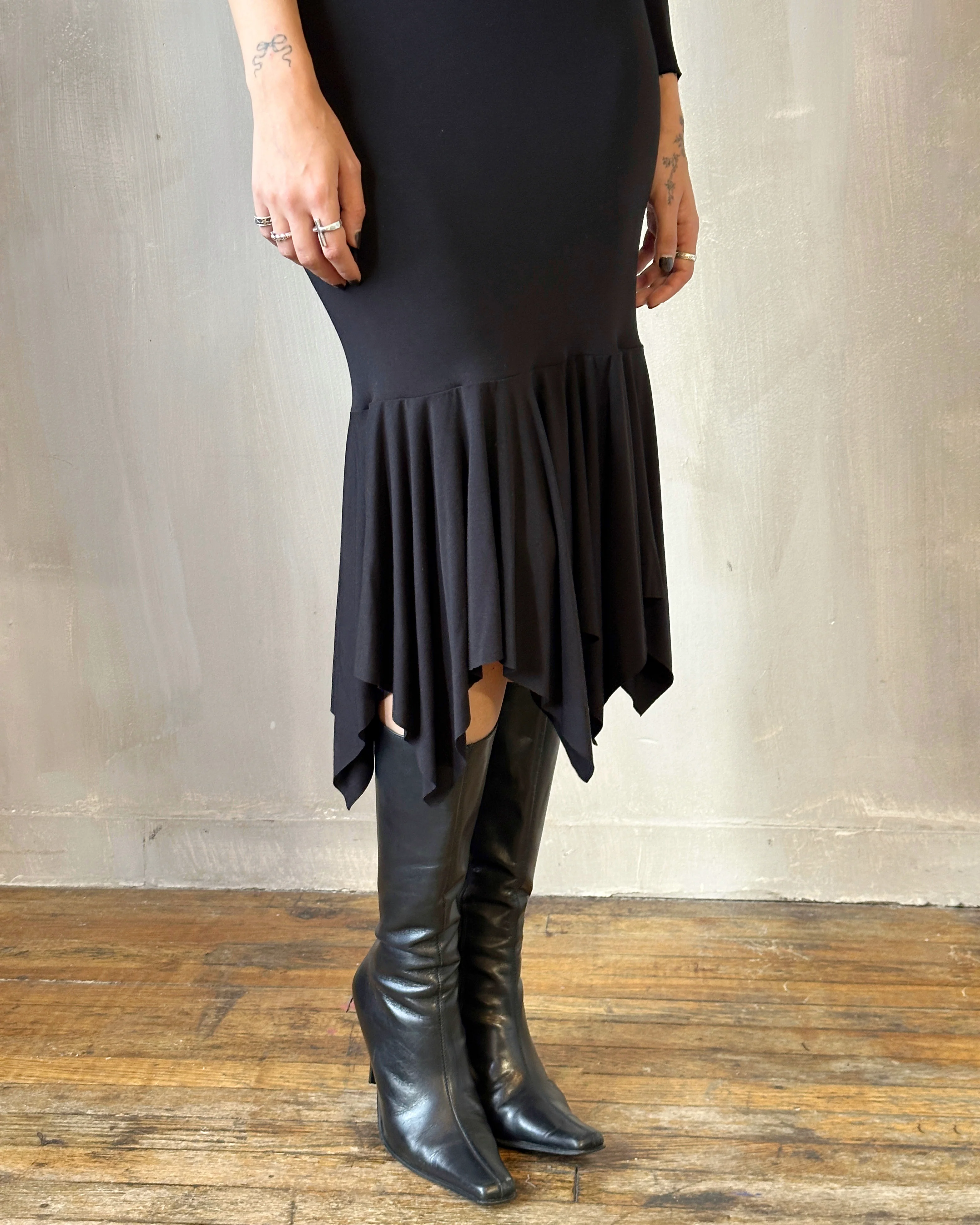 Halter Shrug Dress Black (Size I) - Image 8