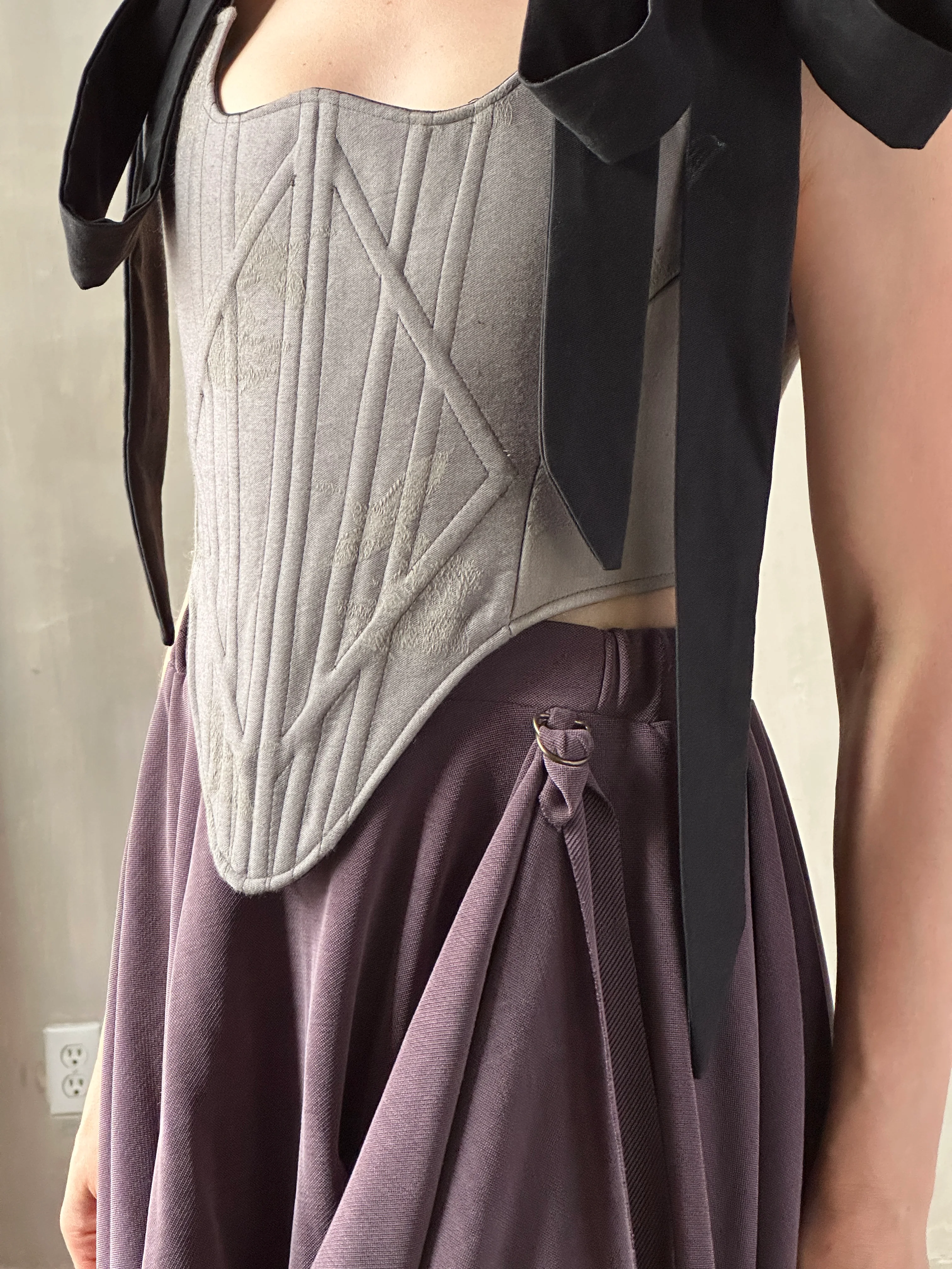 FW25: Pastorale Skirt in Dusty Amethyst Cupro (Pre-Order, Limited Edition) - Image 14