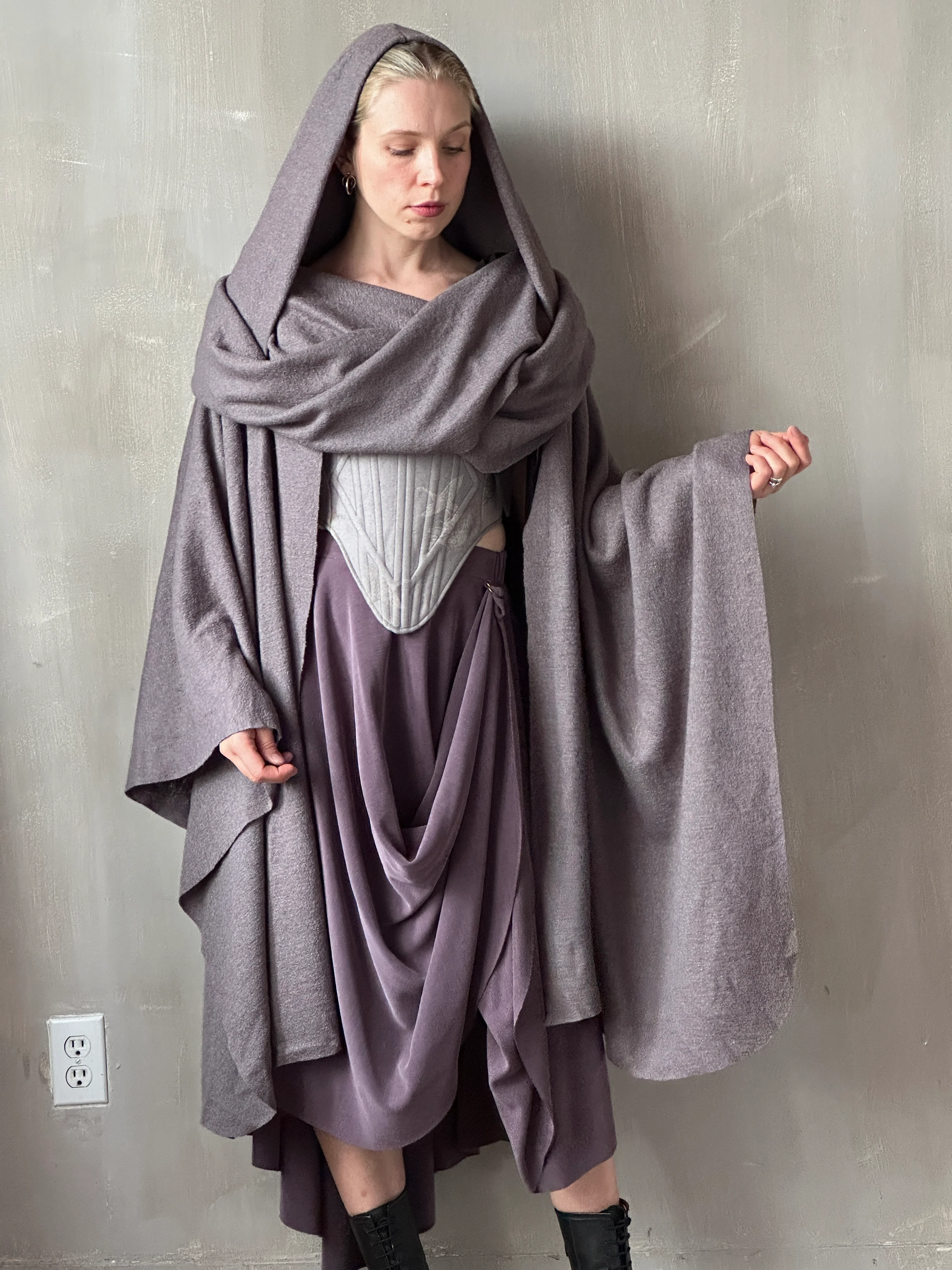 FW25: Pastorale Skirt in Dusty Amethyst Cupro (Pre-Order, Limited Edition) - Image 16