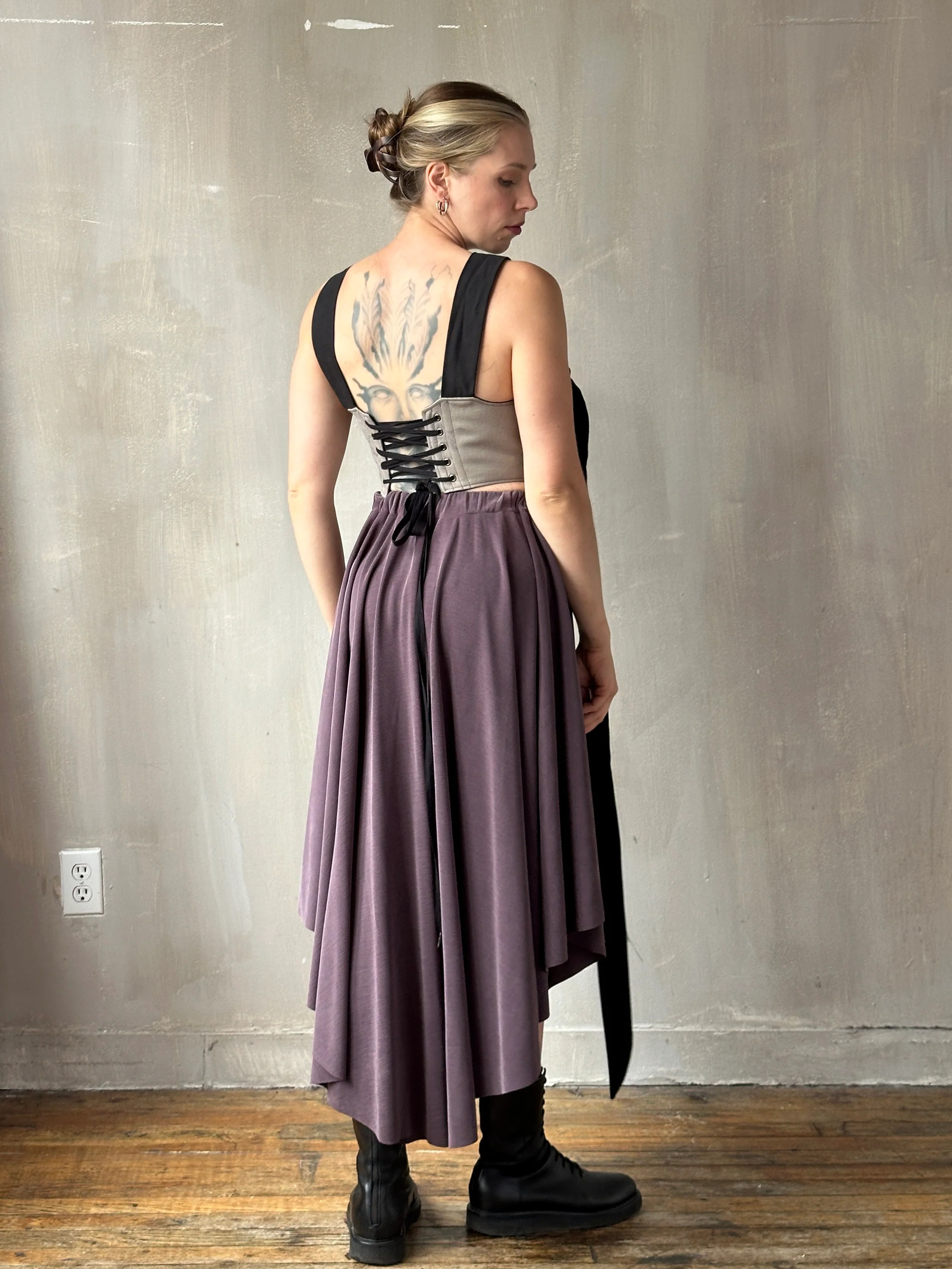 FW25: Pastorale Skirt in Dusty Amethyst Cupro (Pre-Order, Limited Edition) - Image 18