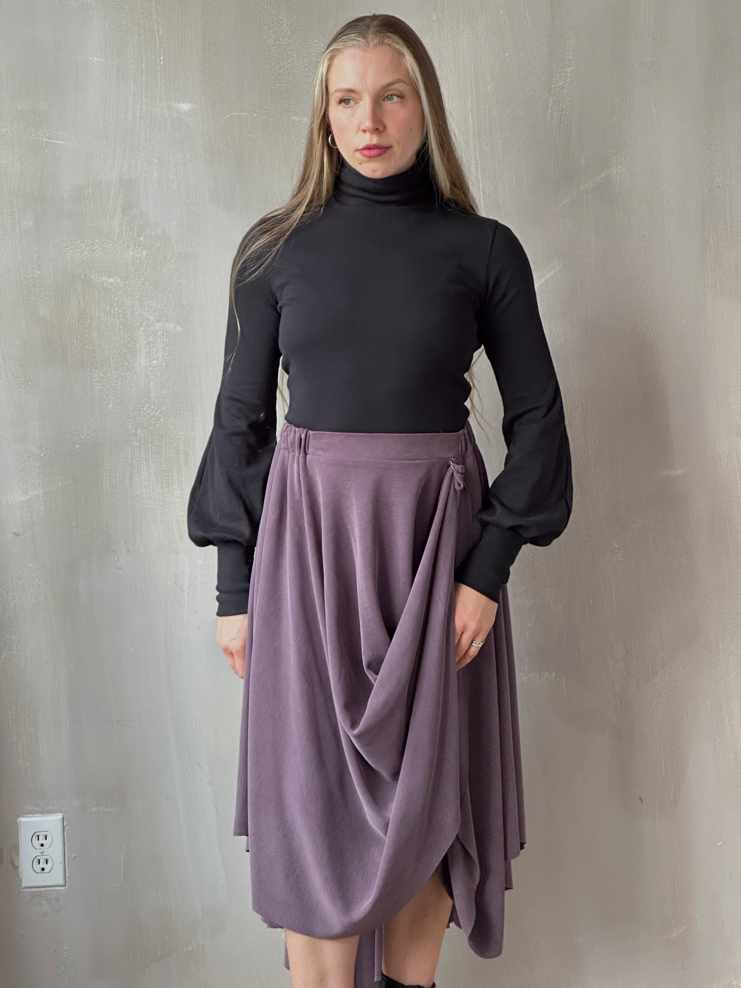 FW25: Pastorale Skirt in Dusty Amethyst Cupro (Pre-Order, Limited Edition) - Image 20