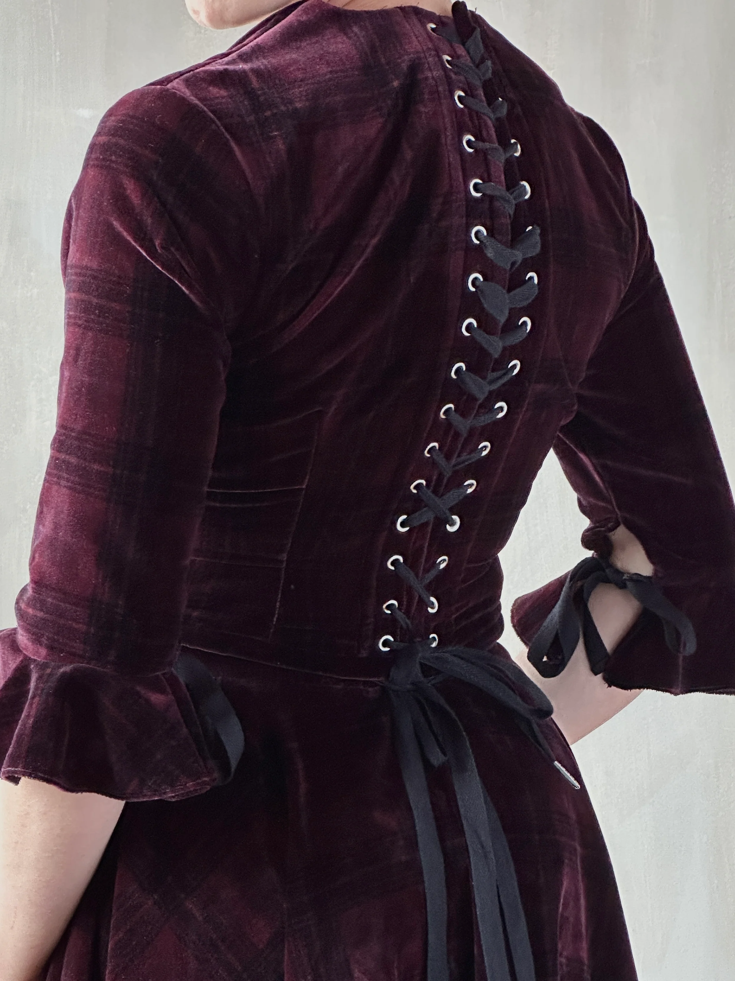 FW25: "Psyche" Pastorale Bodice and Skirt in Wine Tartan (Pre-Order) - Image 11