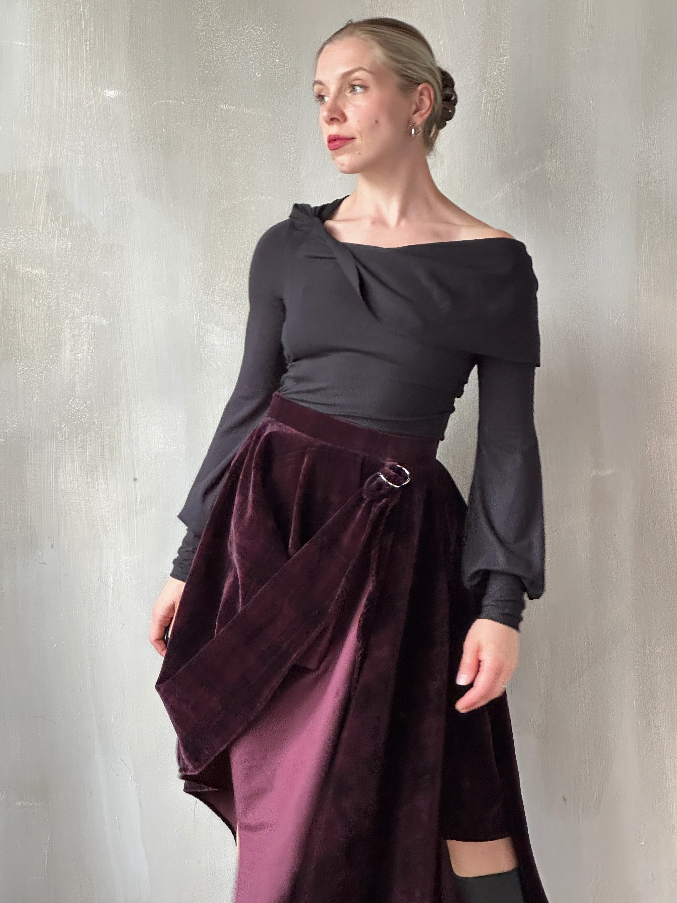 FW25: "Psyche" Pastorale Bodice and Skirt in Wine Tartan (Pre-Order) - Image 27