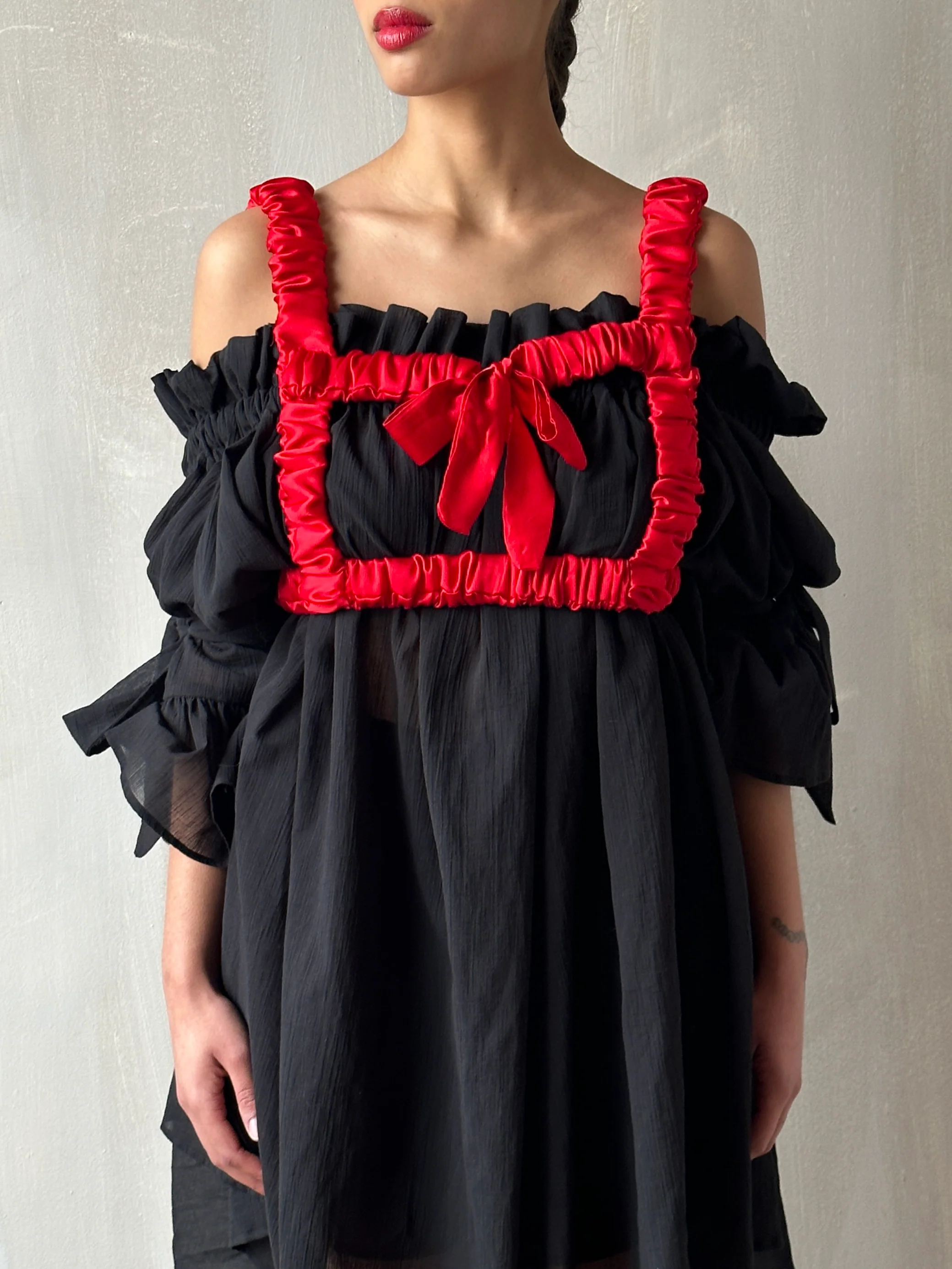 Spring '24 Red Satin Bow Harness - Image 11