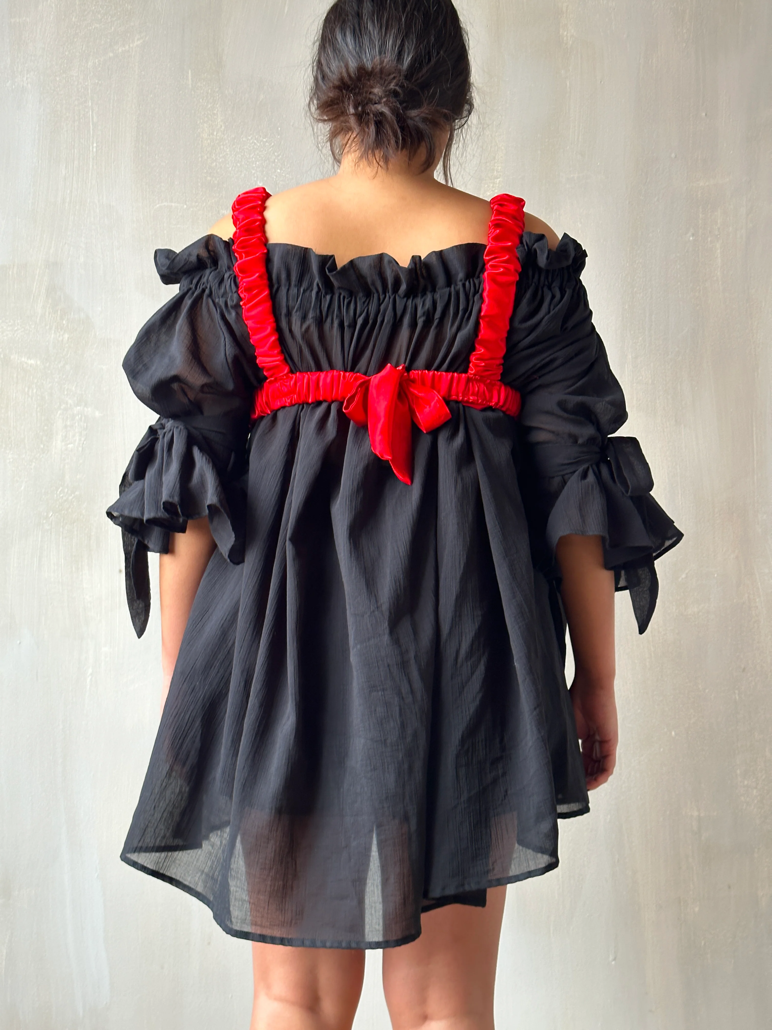 Spring '24 Red Satin Bow Harness - Image 3