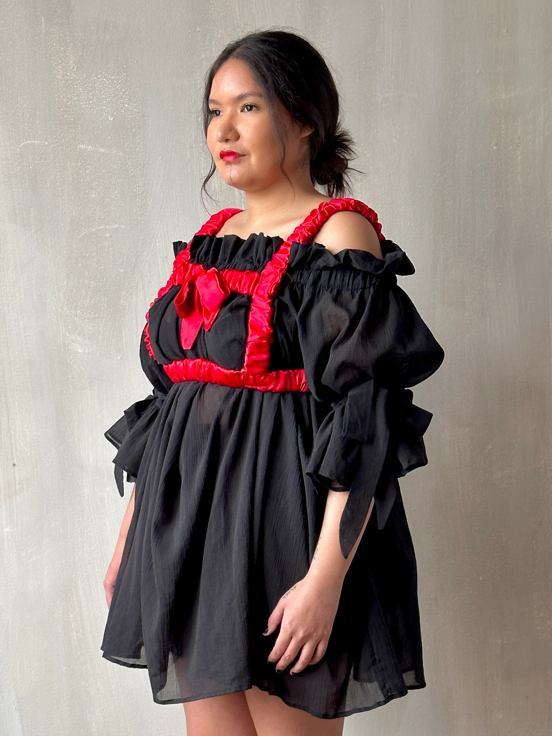 Spring '24 Red Satin Bow Harness - Image 4