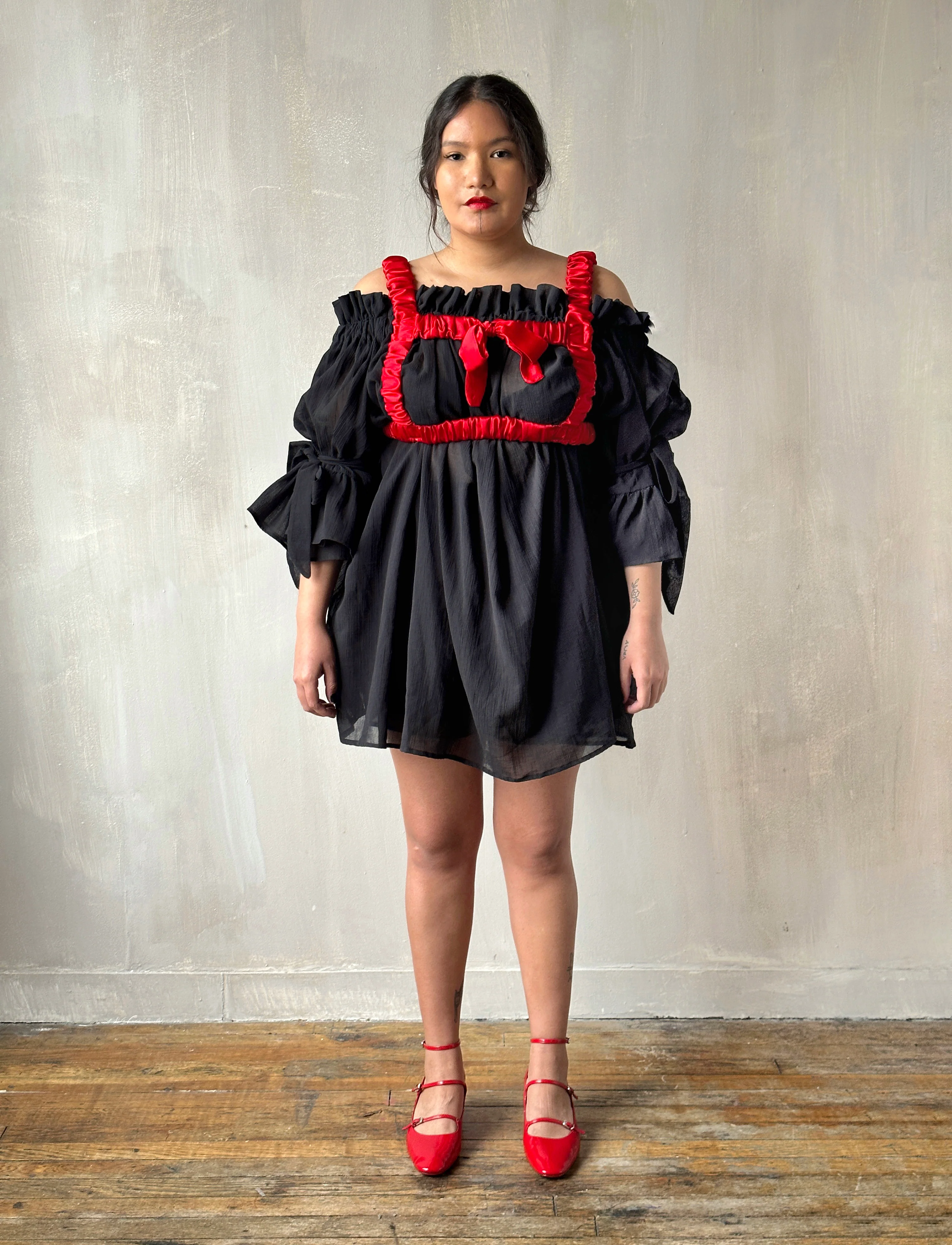 Spring '24 Red Satin Bow Harness - Image 5