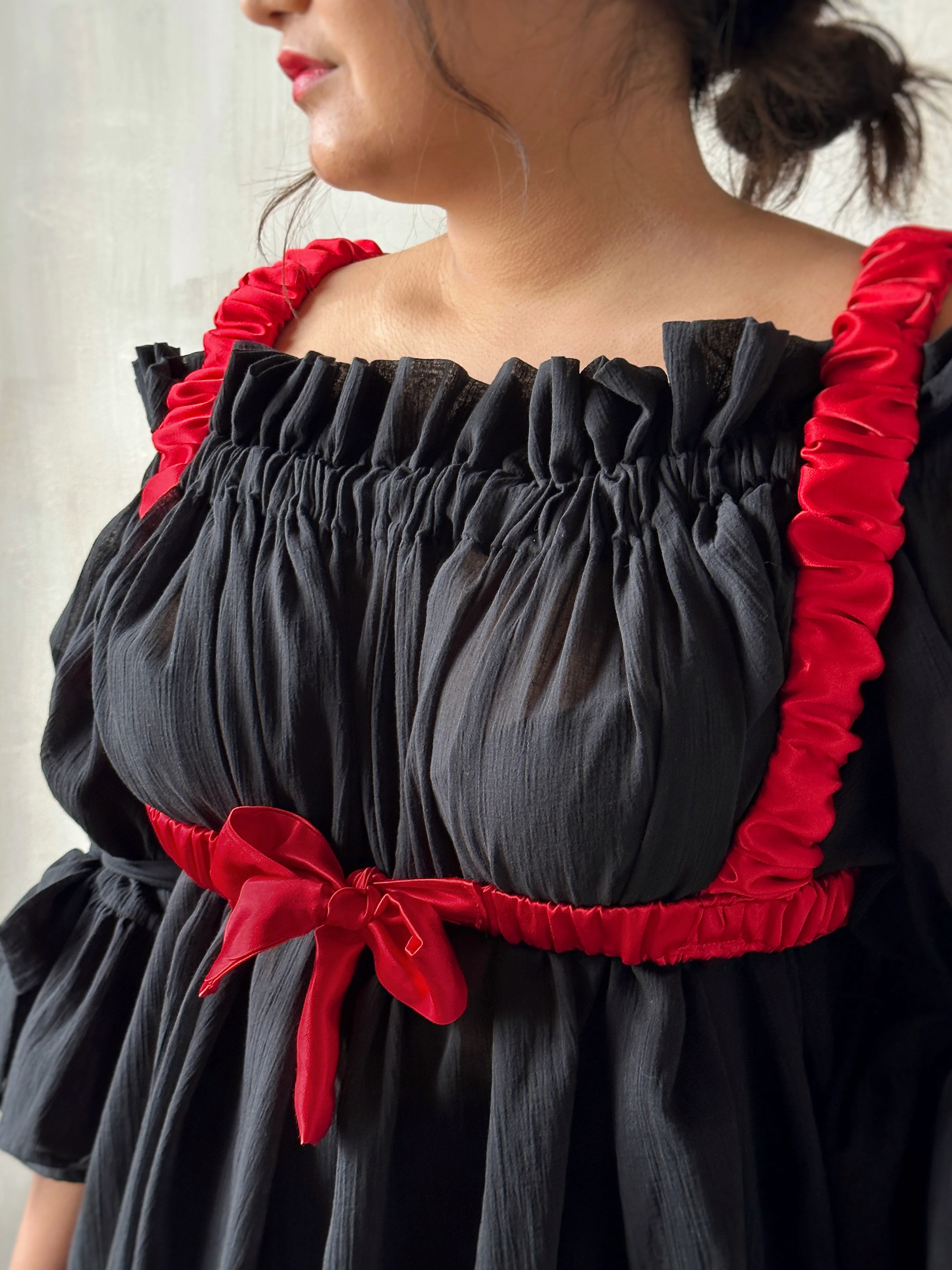 Spring '24 Red Satin Bow Harness - Image 7