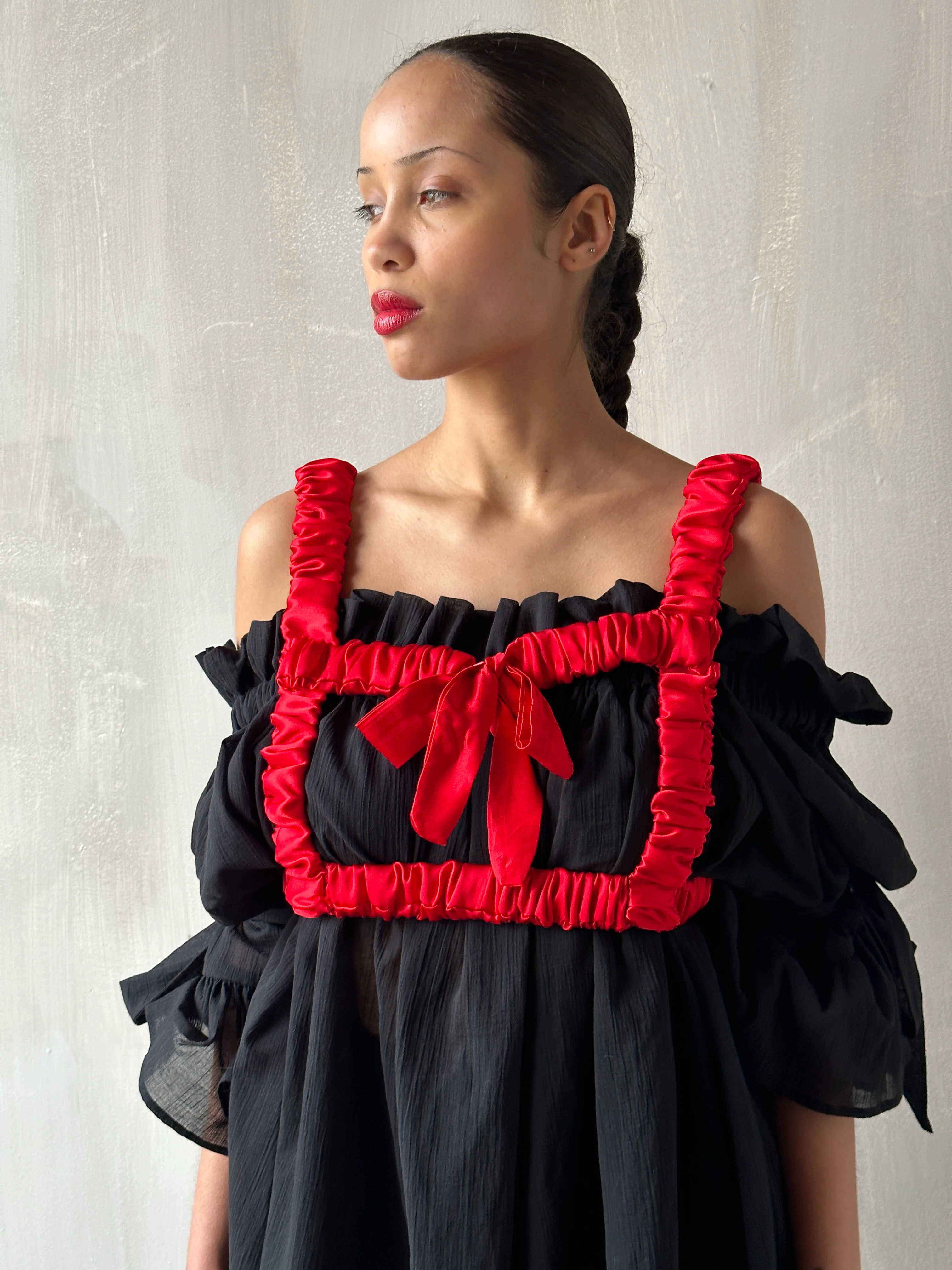 Spring '24 Red Satin Bow Harness - Image 8