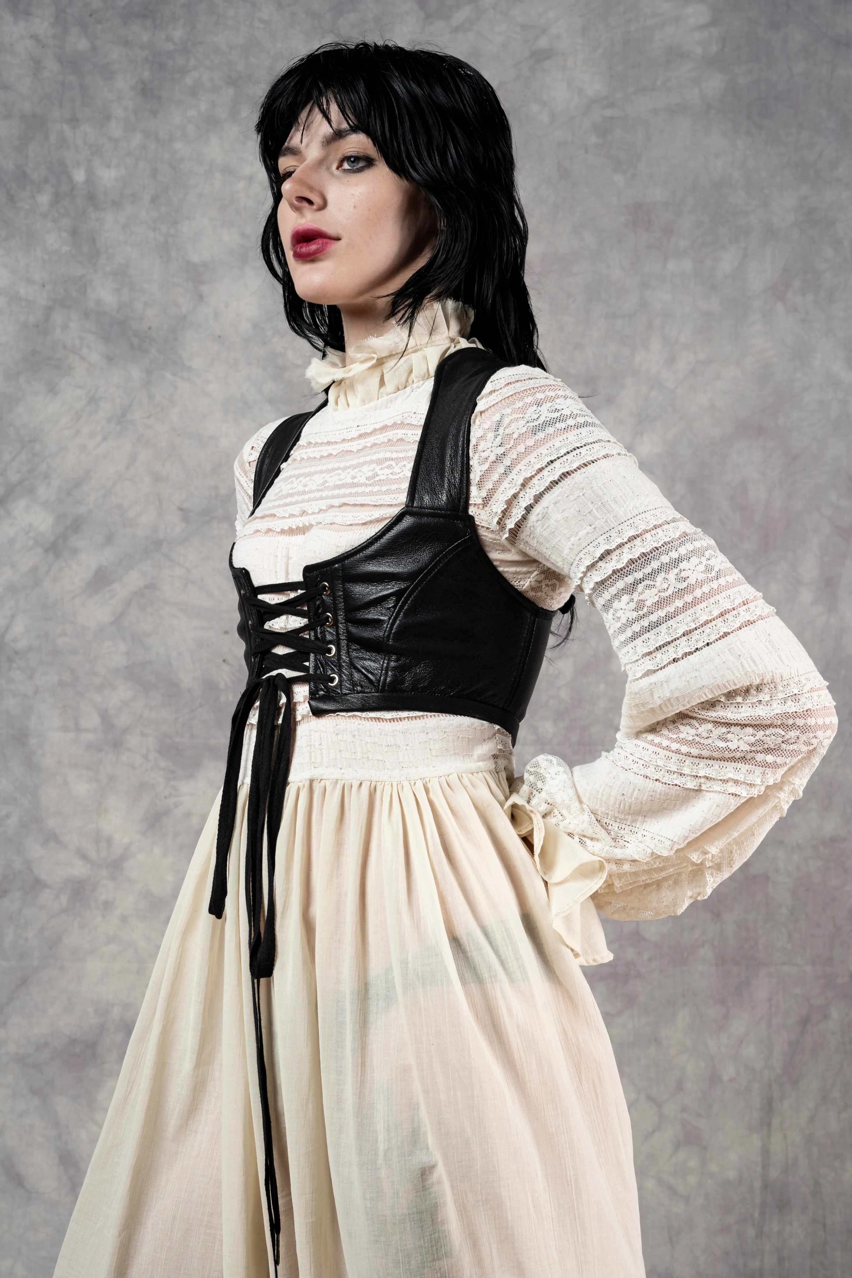 FW23 Regency Bralette in Leather (Limited Edition) - Image 4