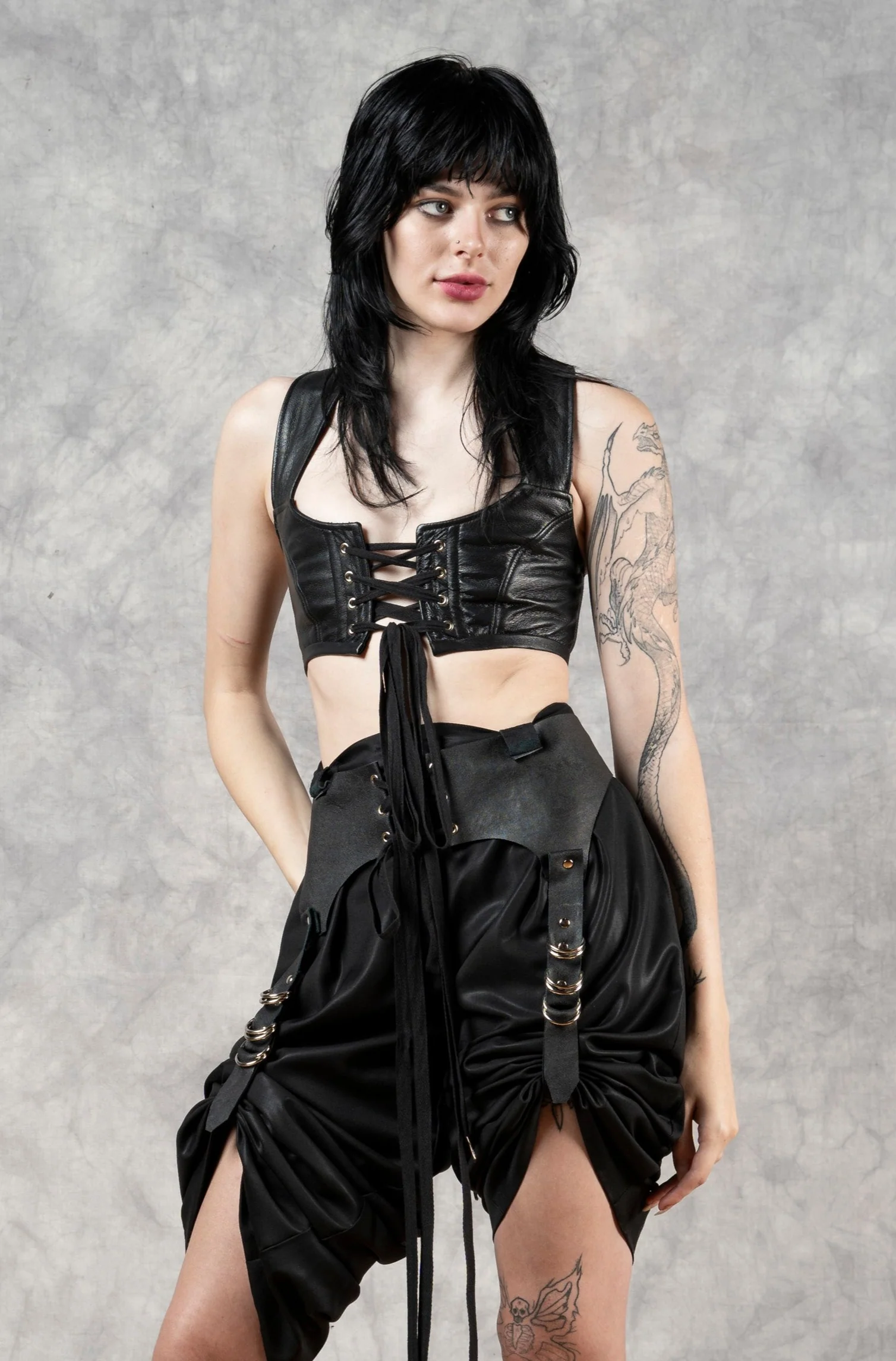 FW23 Regency Bralette in Leather (Limited Edition) - Image 5