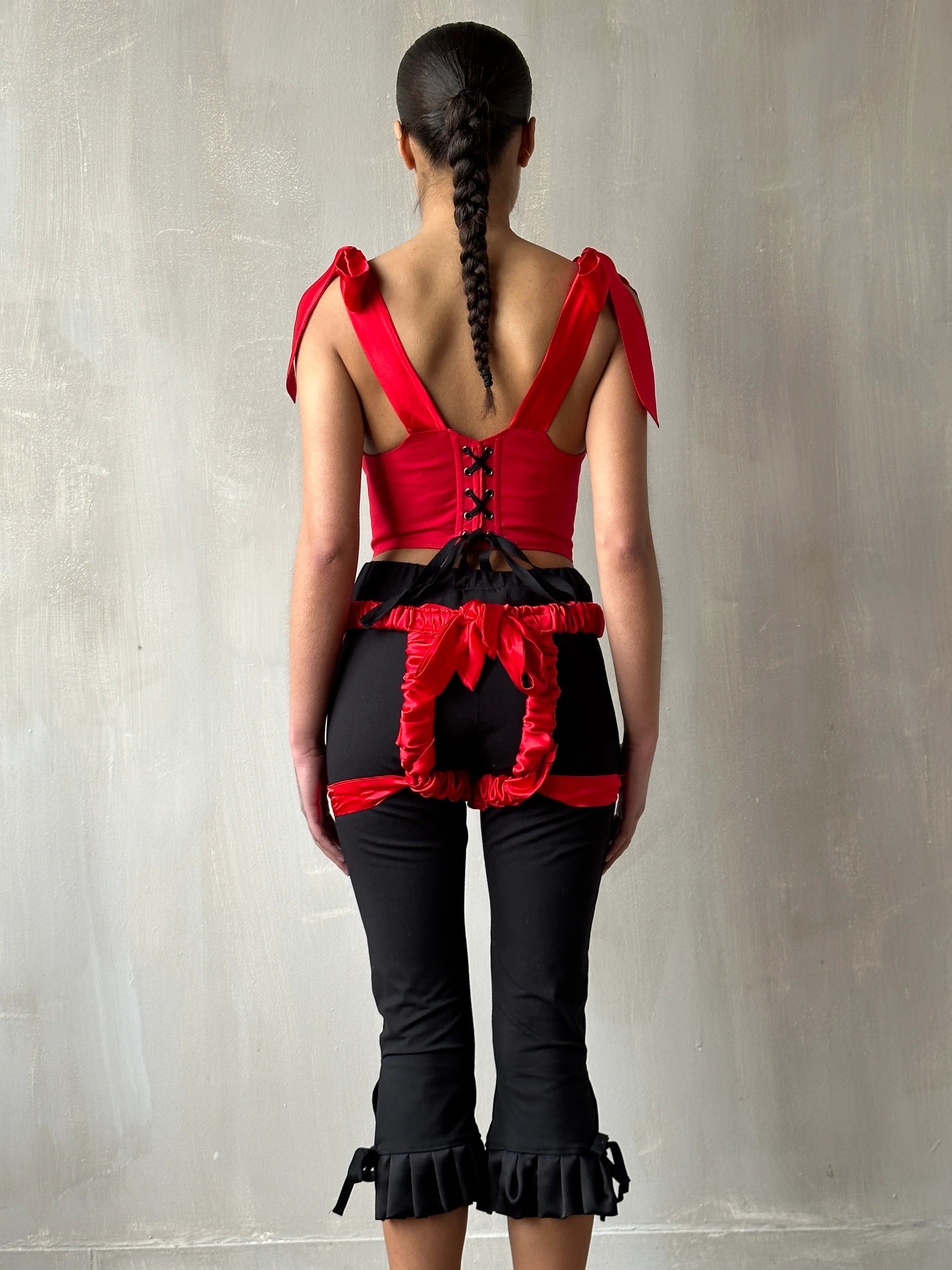 Diamond Demon Stays in Red Cotton Sateen - Image 5