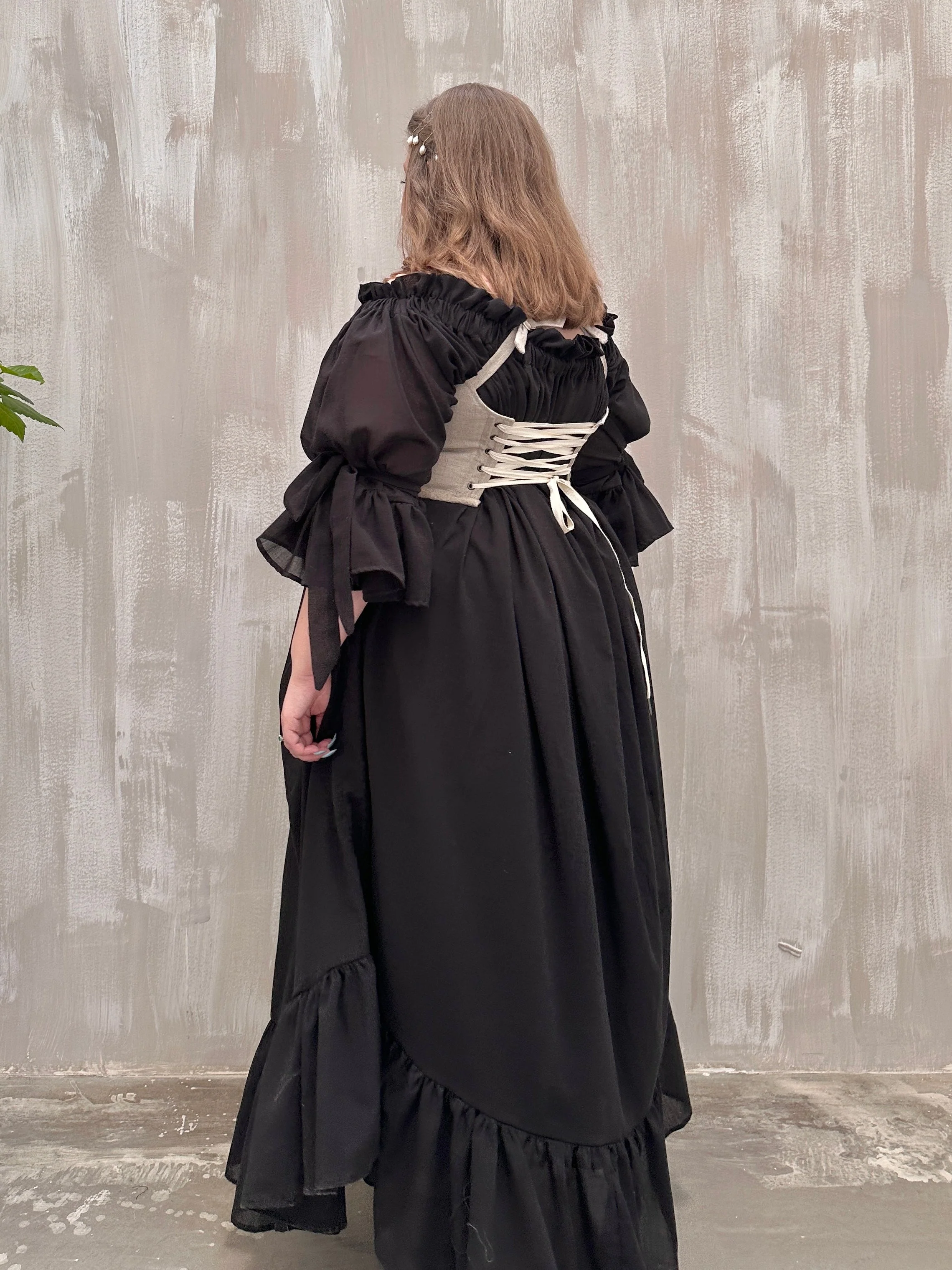 Maxi Paperbag Gown in Cotton Voile (Made-to-Order) - Image 15