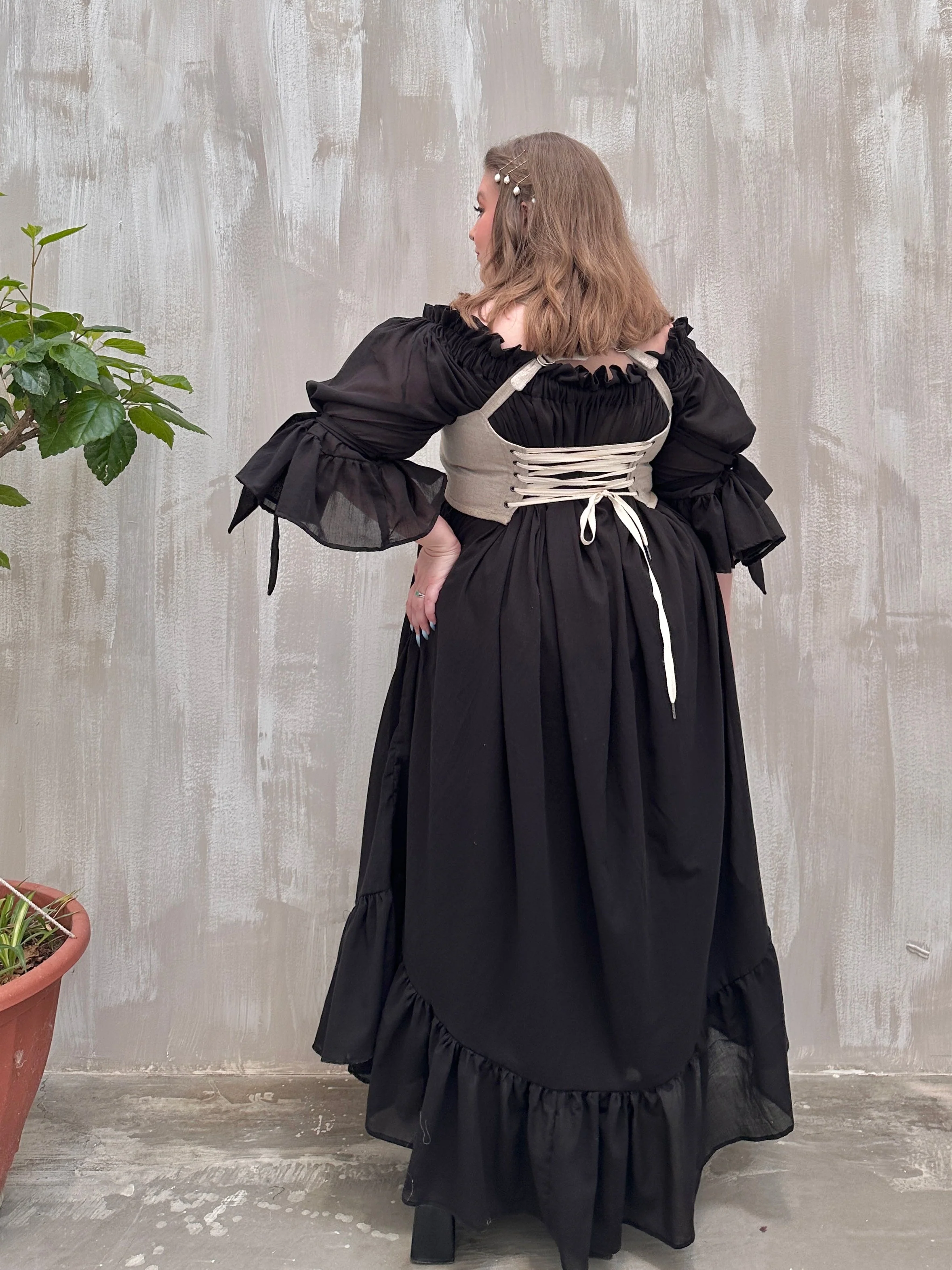 Maxi Paperbag Gown in Cotton Voile (Made-to-Order) - Image 17