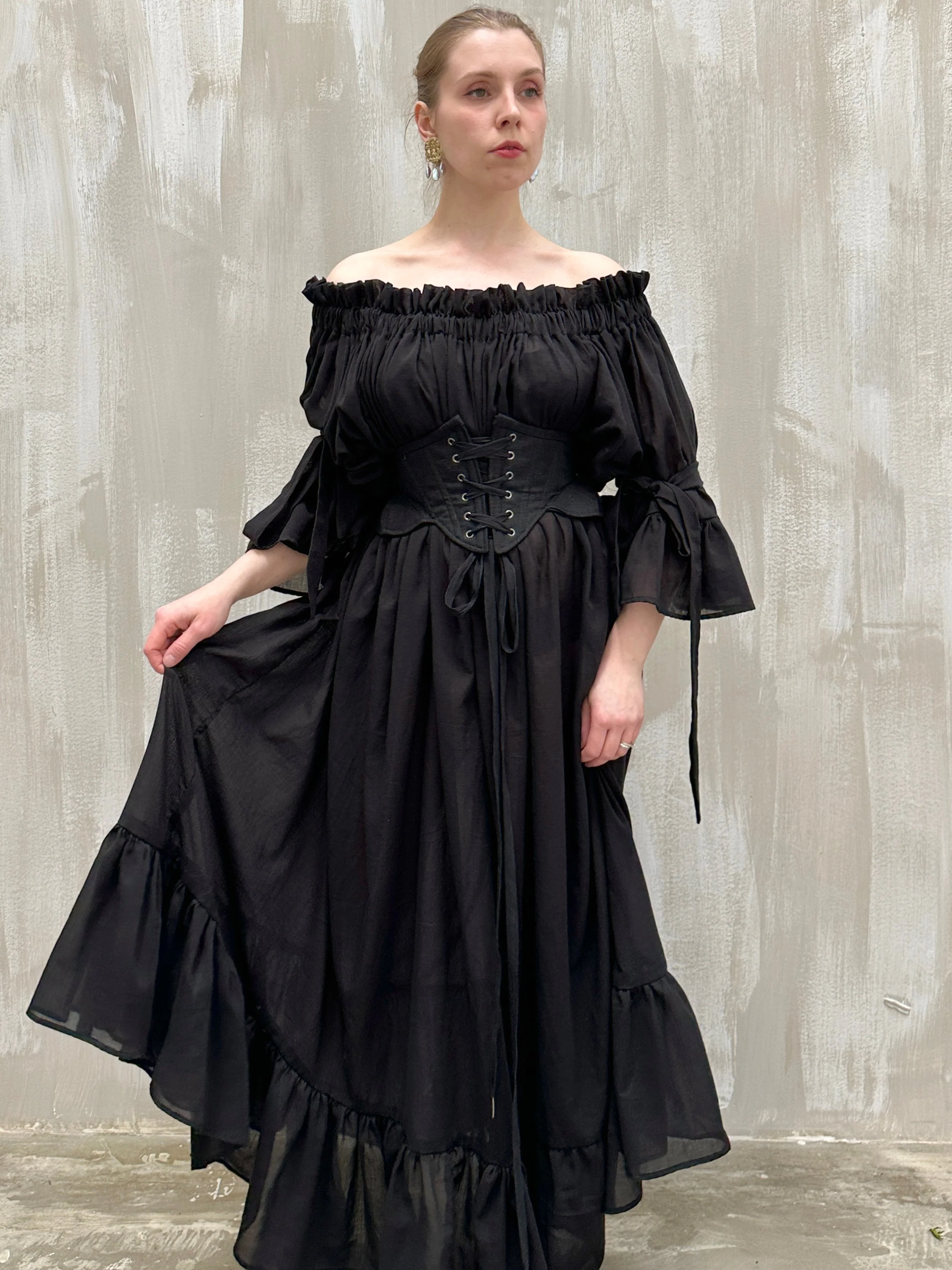 Maxi Paperbag Gown in Cotton Voile (Made-to-Order) - Image 21