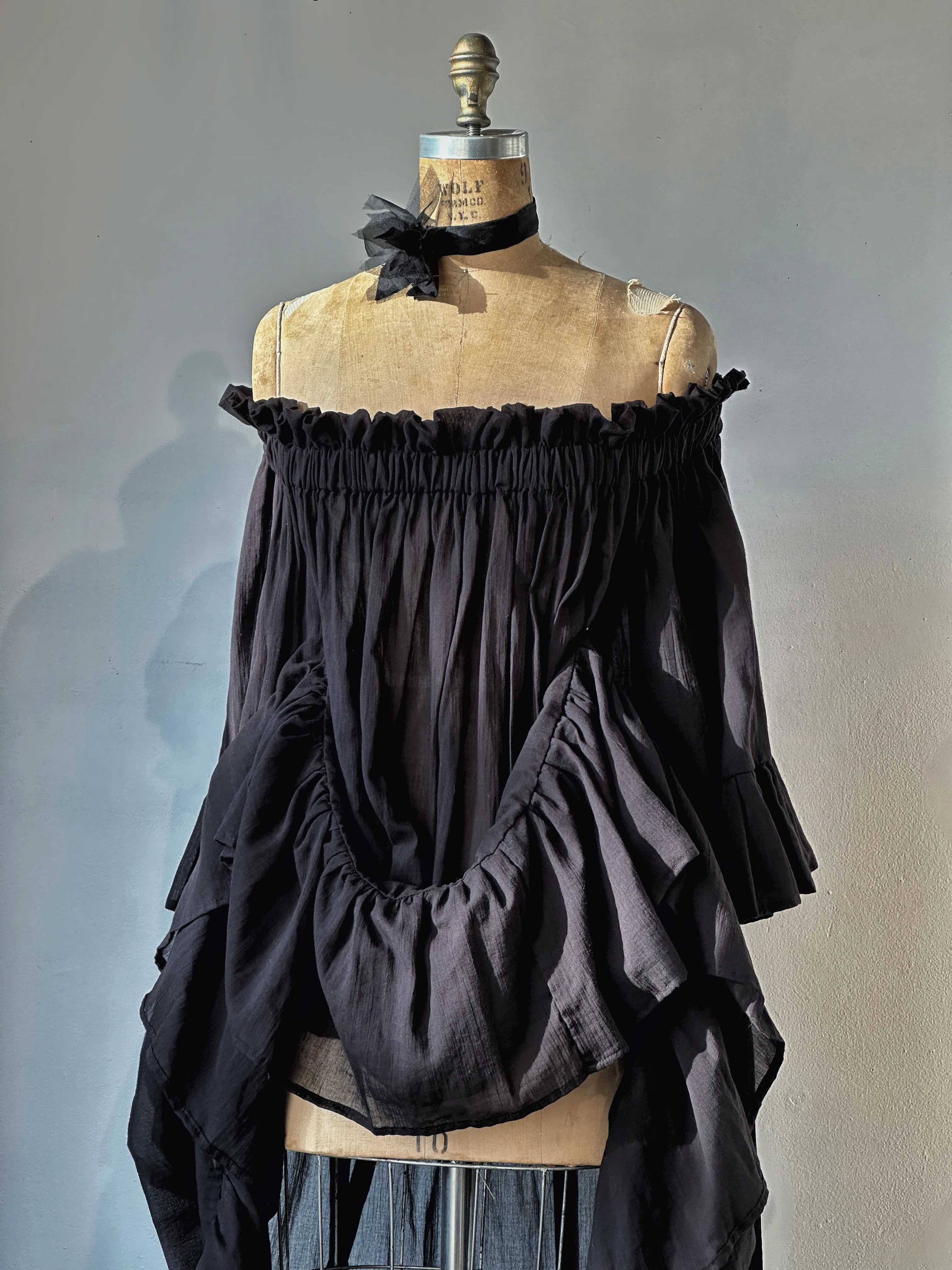 Maxi Paperbag Gown in Cotton Voile (Made-to-Order) - Image 4