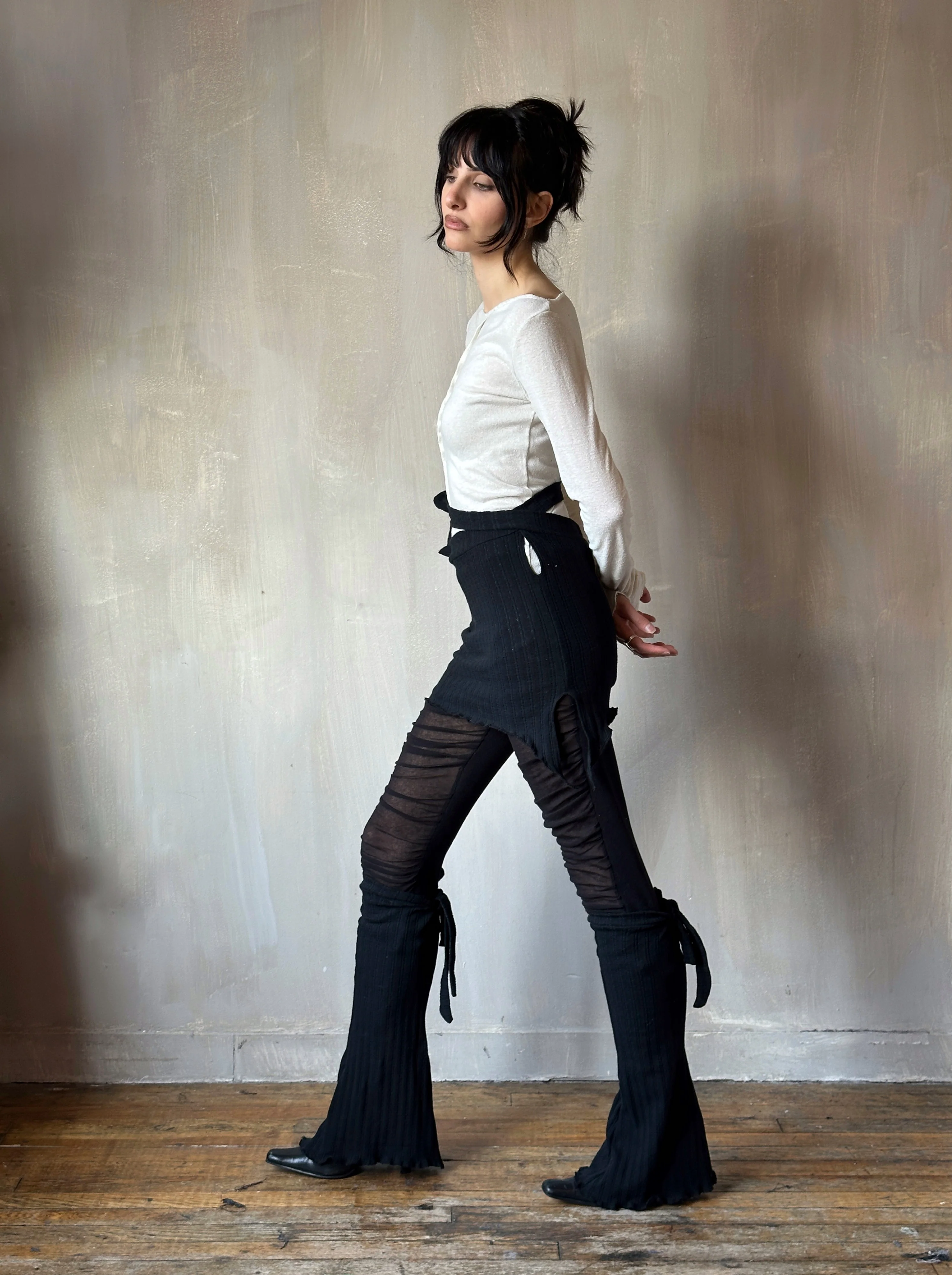 Reverse Seam Boat Neck Tunic in Silk Jersey (In Stock) - Image 10