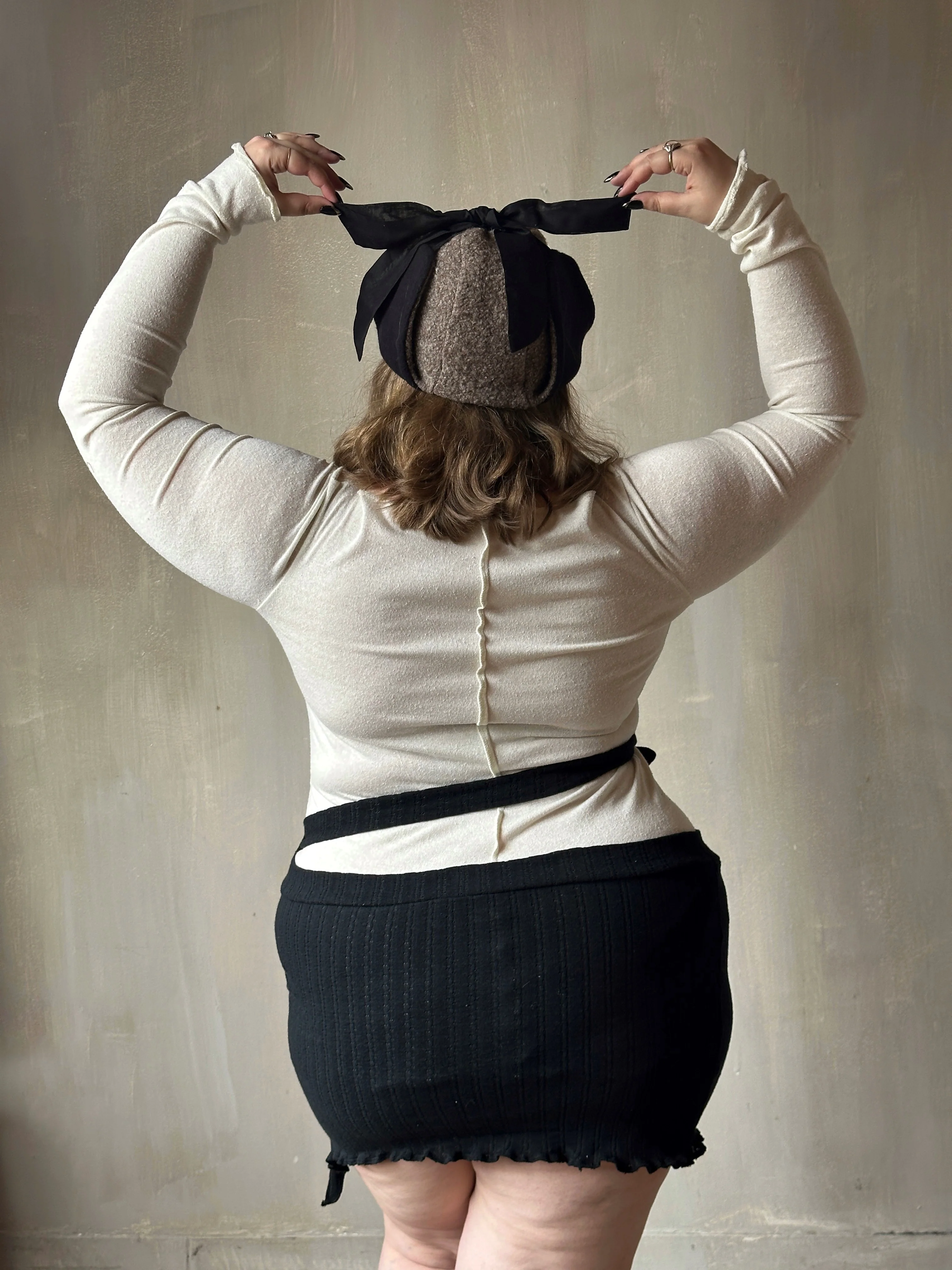 Reverse Seam Boat Neck Tunic in Silk Jersey (In Stock) - Image 5