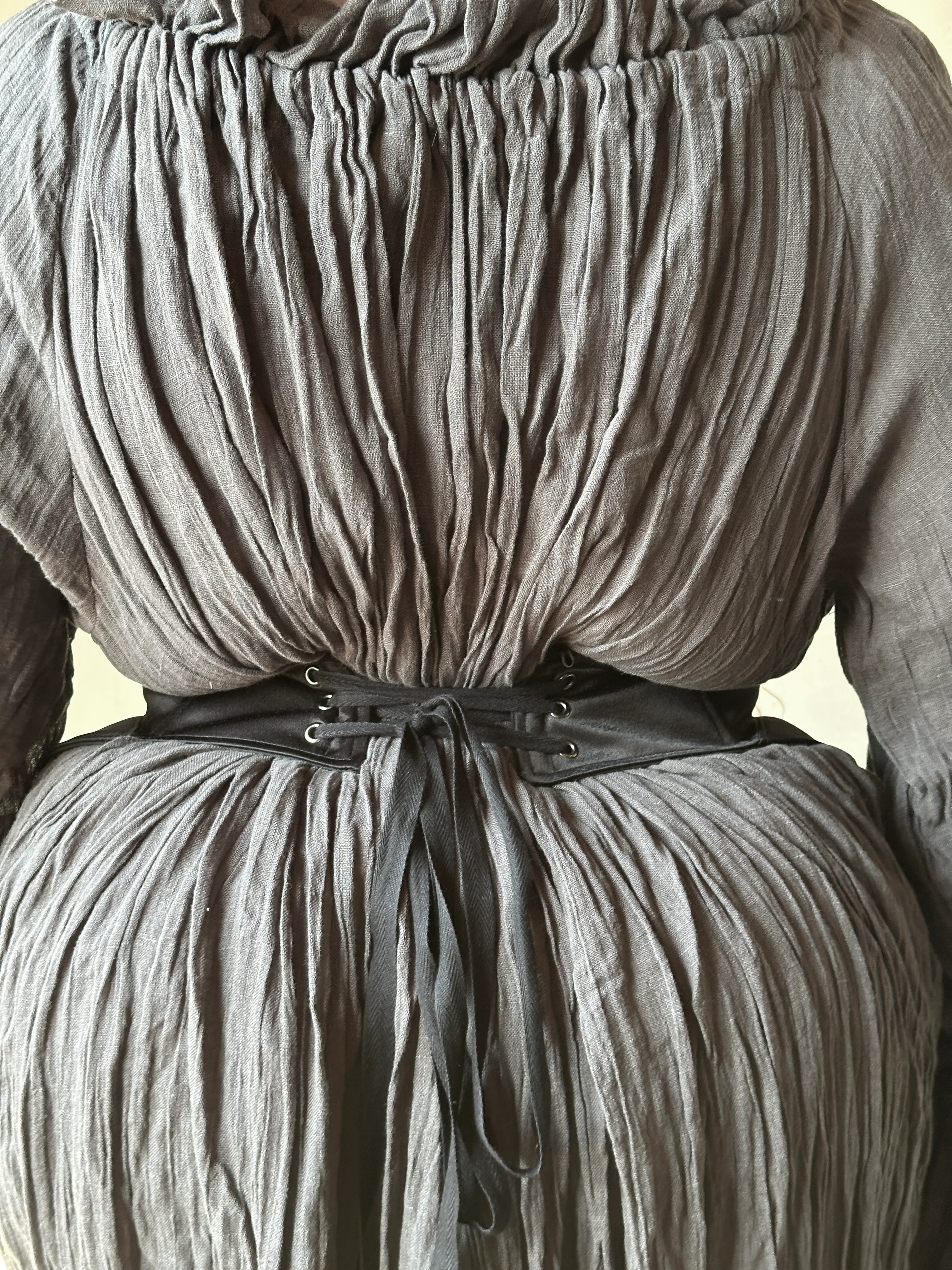 Sample Sale: Severina Corset Belt in Black Satin (Size V) - Image 7