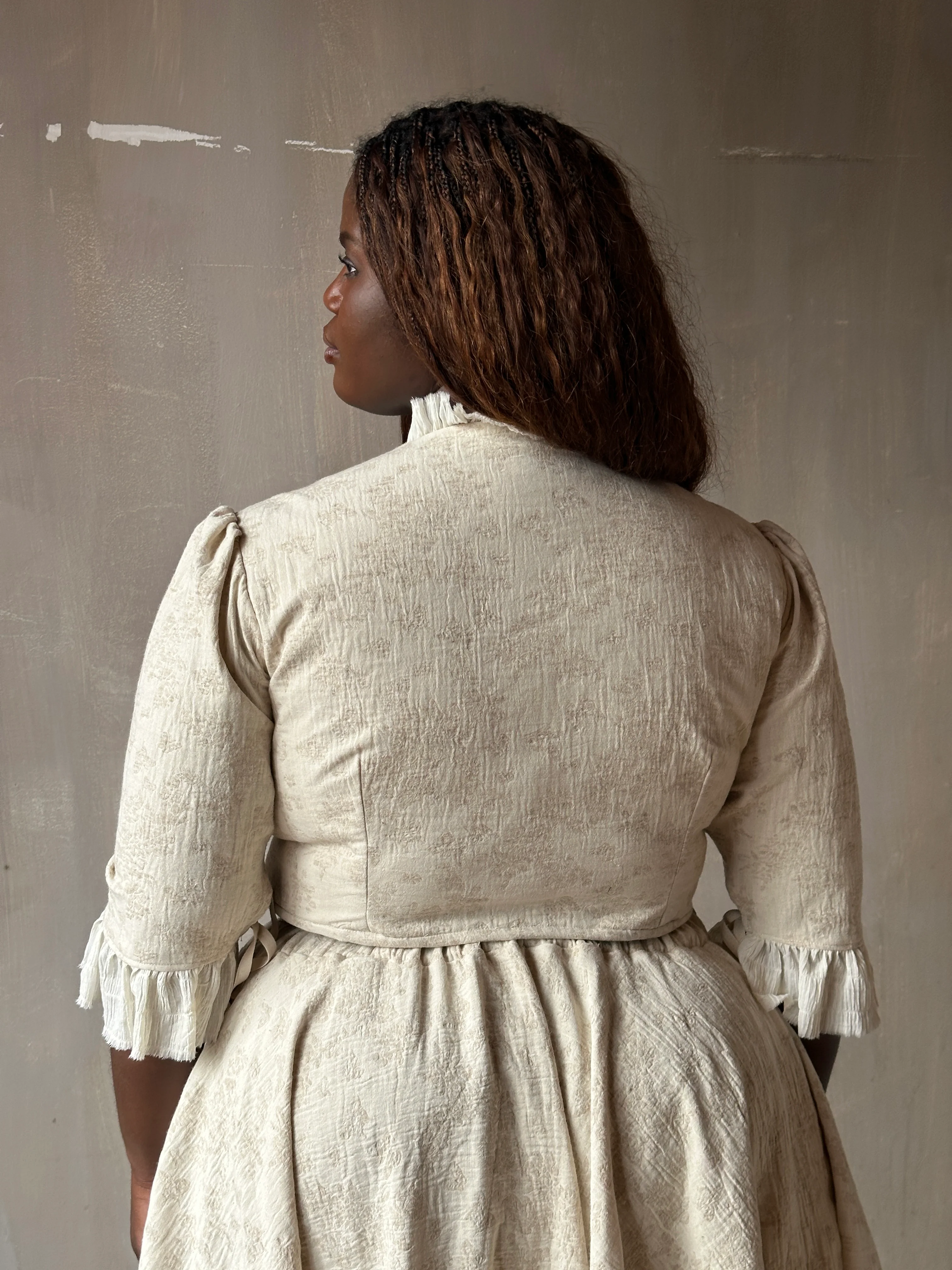 Spring '26: Pastorale Bodice in Antique Floral Ivory Cotton (Pre-Order) - Image 11