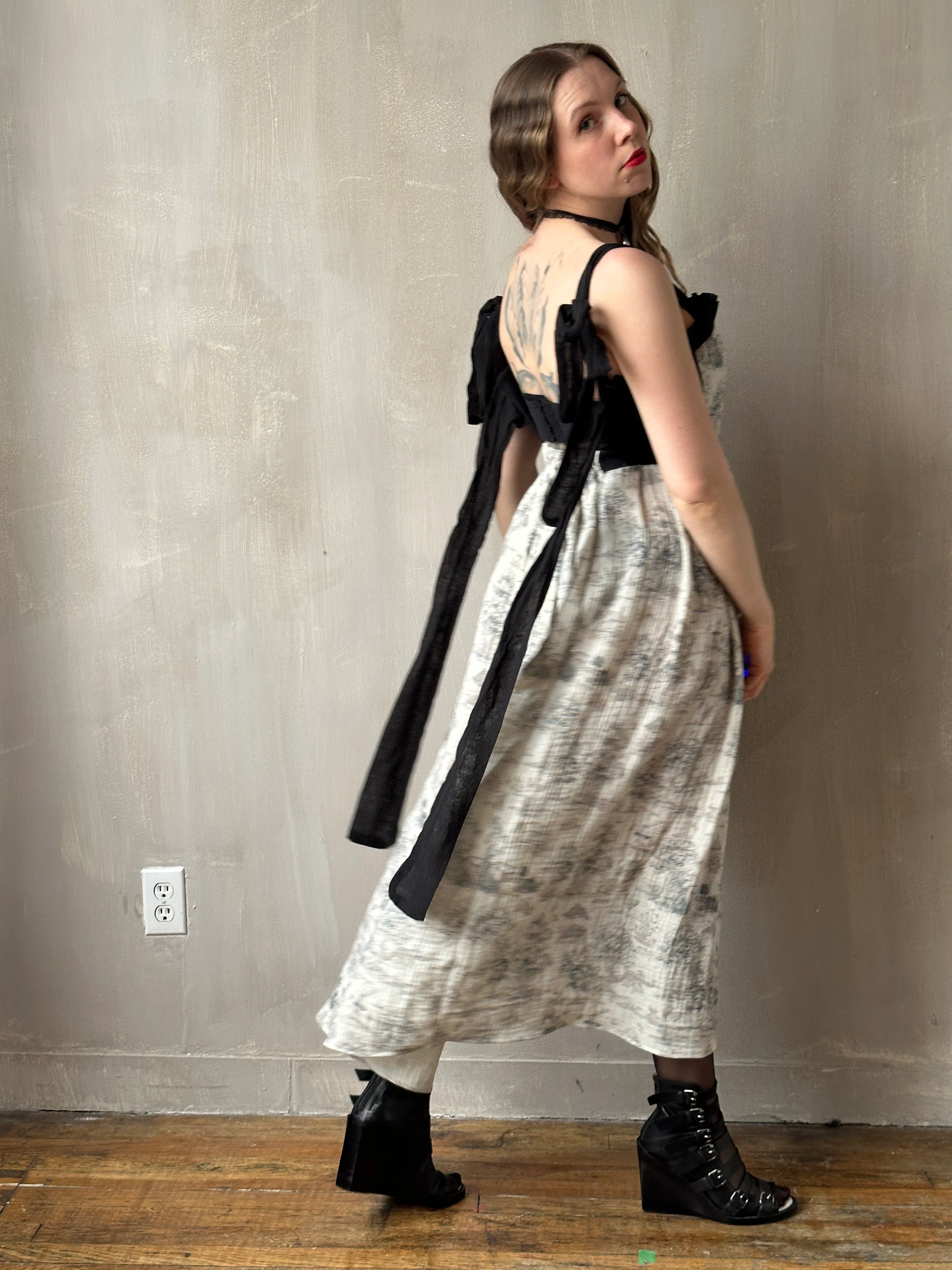 Heloise Dress in Toile de Jouy (Made-To-Order) - Image 6