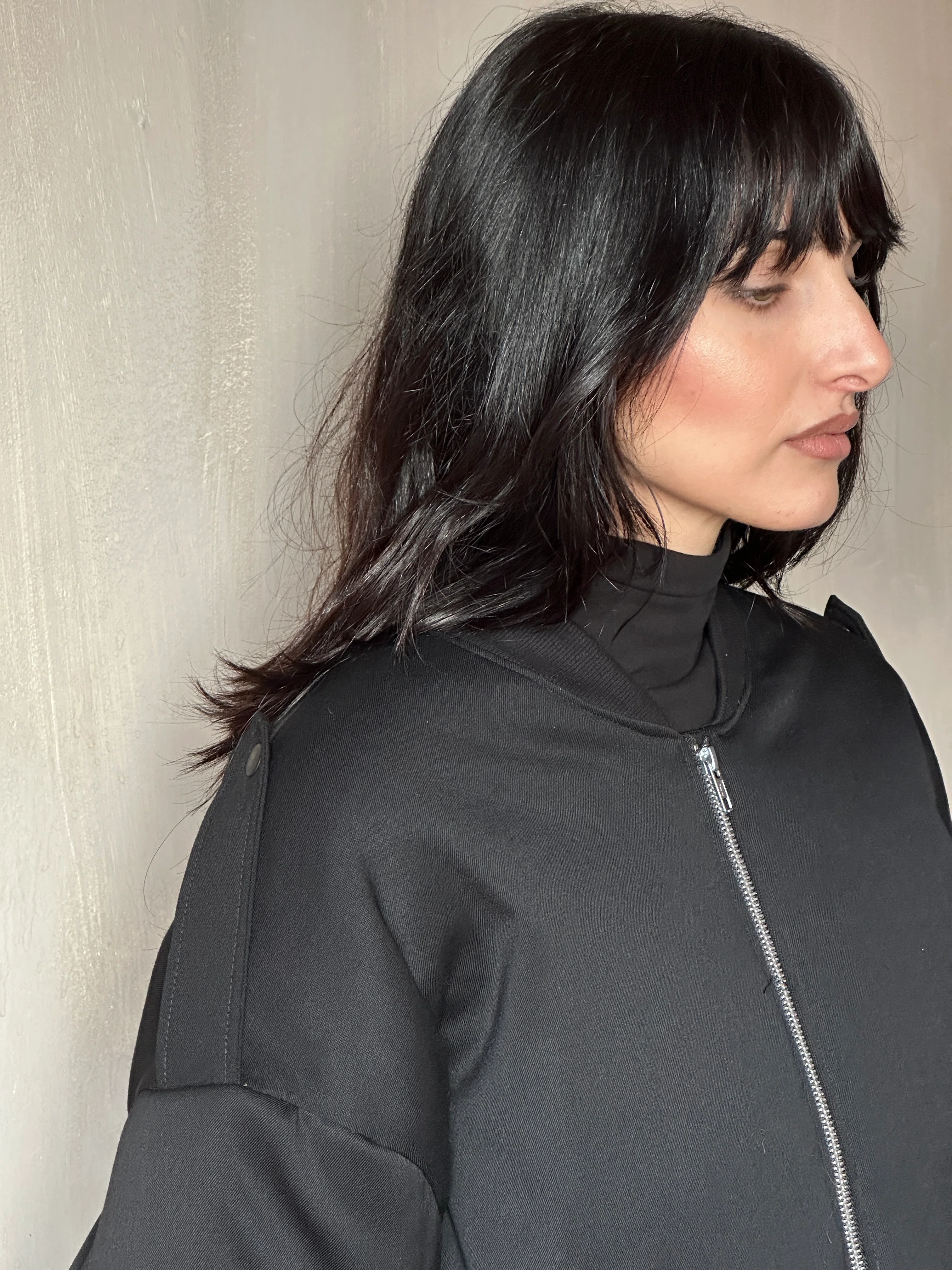 Sample Sale: Oversized Bomber in Italian Wool Suiting (Size I) - Image 11