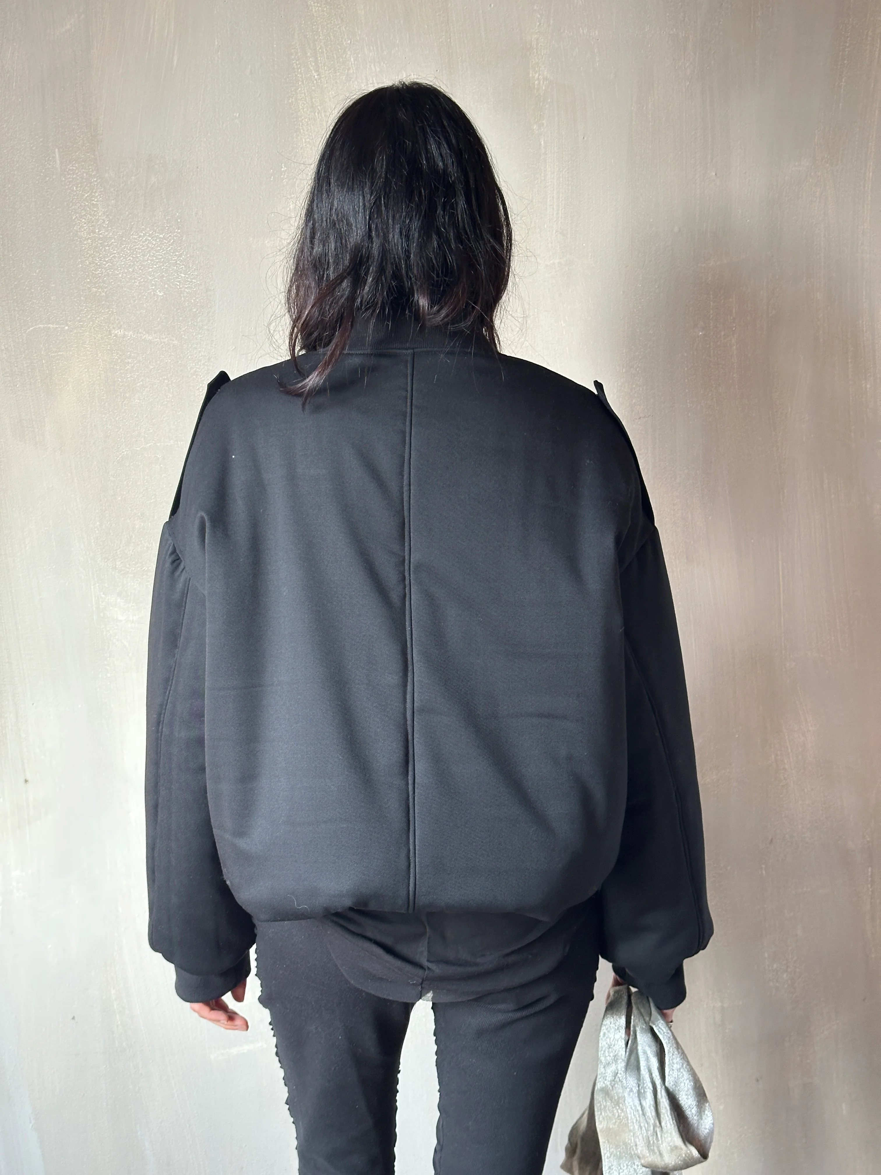 Sample Sale: Oversized Bomber in Italian Wool Suiting (Size I) - Image 18