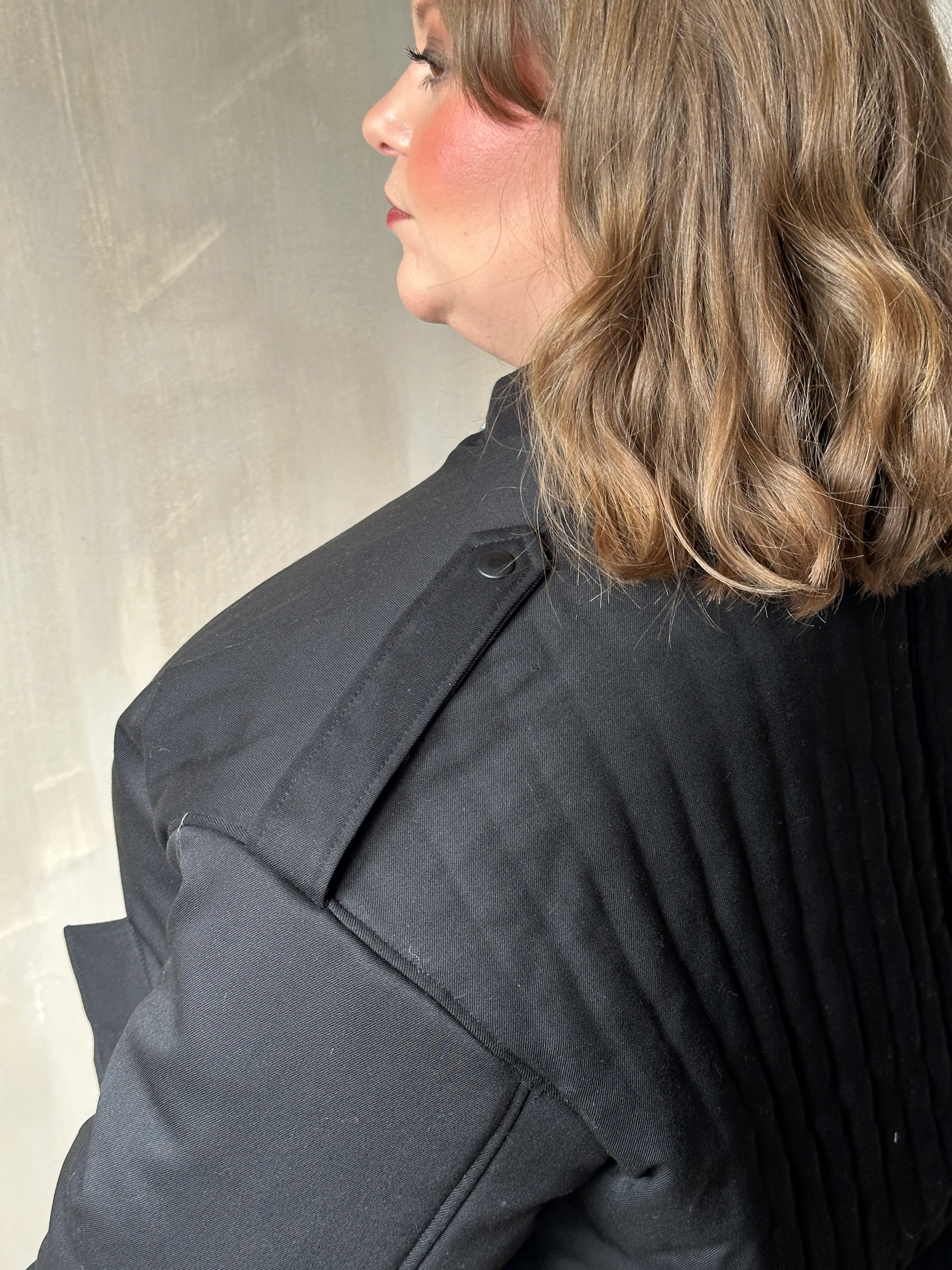 Sample Sale: Oversized Bomber in Italian Wool Suiting (Size I) - Image 7